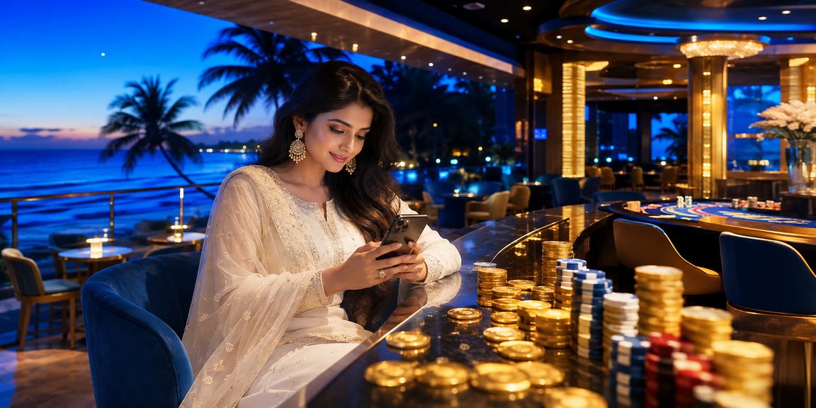 সেন্ট মার্টিন সমুদ্র সৈকতে মোবাইলে কাসিনো গেম খেলছেন বাংলাদেশি যুবক